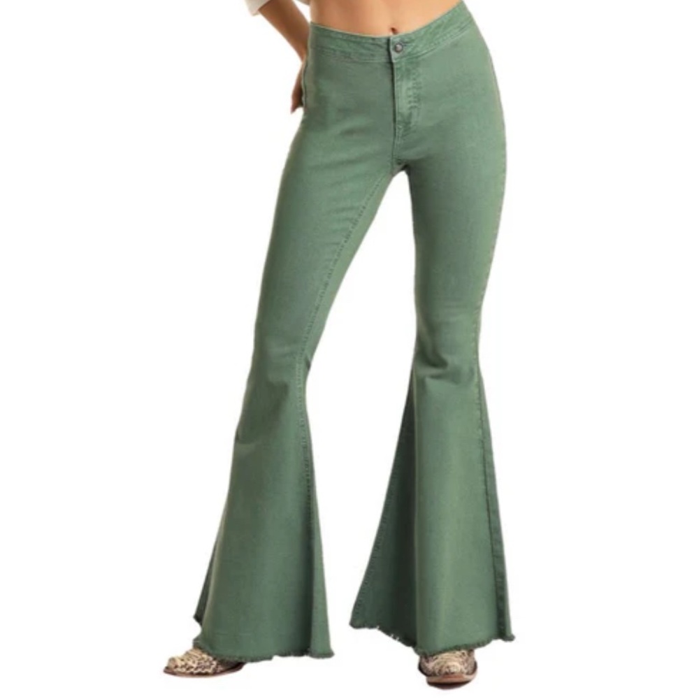 Rock & Roll Cowgirl Sage Flare Jeans